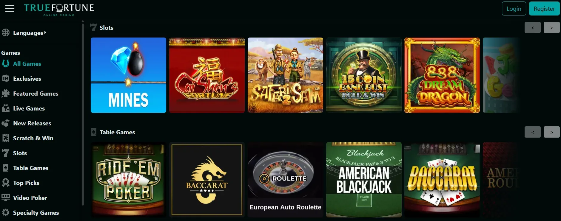 True Fortune Casino